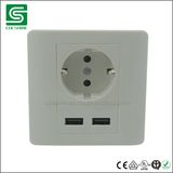 German Style 5V 2A USB Multi Electrical Wall Plug Socket