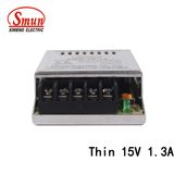 SMB-20-15 Thin 20W 15VDC 1.3A AC-DC Output Switching Power Supply