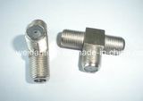 Zinc Shell Triple Channel F Connector
