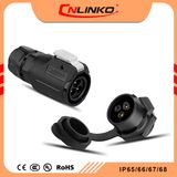 UL Power Waterproof IP67 Push Pull Plastic Quick-Connect Electrical M16 Cable Connector