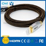HDMI 19 Pin Plug-Plug Cable for Cellphone Camcorders HDTV Gold Plug