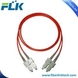 Sc/Upc-Sc/Upc Duplex Multimode Fiber Optic Cable Jumper Patch Cord