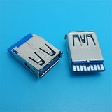Solder Type Terminal Blue Mini USB 3.0 Connector