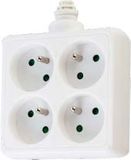 Frech Type 4 Outlets Power Socket, Power Strip with Children Protection