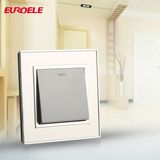 Dark Grey Luxury Stainless Steel 1gang 2way Wall Switch