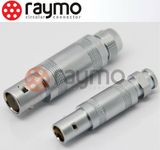 S Series Straight Plug with Cable Collet in Size 00s Coax 50 Ohm Circular Connector