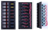 8 Gang Lighted Boat/Marine Rocker Switch Panel/Rocker Switch Panel