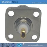 RF Connector BNC Straight Female Jack Flange (BNC-KF 18.5× 18.5 flange)