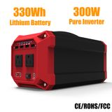 300W Pure Sine Wave Portable Solar Generator 330wh