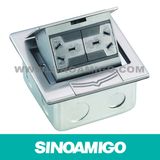 Stainless Steel Raised Floor Boxes with Sockets
