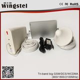 New Design GSM/Dcs/WCDMA Signal Repeater Tri Band Signal Booster for Home Boat Use