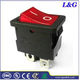 Coloured on-off Electronic Neon Light Push Rocker Switch for Socket