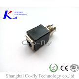 M12 Female IP67 Straight Connector with Female RJ45 Electrical Connector