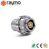 Raymo 1f Series Rear-Mounted Receptacle Waterproof IP68 Circular Cable Connector