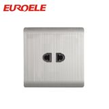 General Use Sliver Color Stainless Steel Universal Switch Socket