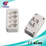 Europe Plug to 4 Way Italy Socket Adaptor