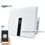 Work with Amazon Alexa Smart Wi-Fi Switch Glass Panel Us 1gang 2gang 3gang Touch Light Wall Switch 90~250V