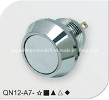 Flat 12mm Momentary No Spade Pin Push Button Switch