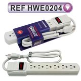 Grounding Power Strip with Extension Cable and Switch (HWE0204)