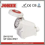 IP67 5p 32A Surface Mounted Industrial Socket