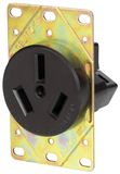 50 AMP, NEMA 10-50r, Flush Mounting Industrial Receptacle