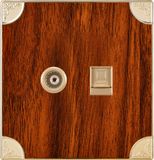 British Standard TV Plus Telephone Socket Flat (N6)