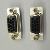 HD-Sub 15 Pin Male Crimp Black Connector