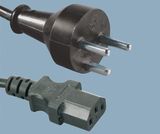 Denmark Plug to IEC C13 Power Cord