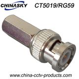 CCTV Male Twist BNC Connector for Rg59 Cable (CT5019/RG59)