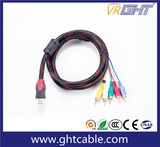 1.5m High Quality 5RCA-HDMI Cable for 1.4V