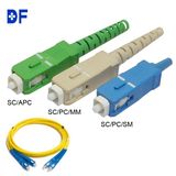 Duplex Simplex 0.9mm 2.0mm 3.0mm Fiber Optical Sc PC APC Connector