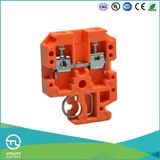 Utl Unversal Wiring Terminal 2.5mm2 DIN Rail Orange Plastic Connector