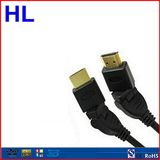 High Defination 1080P Round 270 Degree Rotatable HDMI Cable
