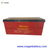 12V 200ah Chinese Supplier Gel Solar Storage Battery