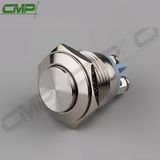 16mm Metal Momentary Stainless Round High Flat Push Button Switch
