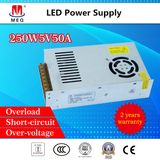 SMPS 250W 5V 50A single output AC to DC LED switching power supply for lighting