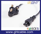 Small UK Power Cord & Power Plug for Laptop Using