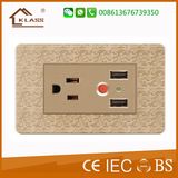 Klass Hot Selling 2 Way USB Charger Electric Socket