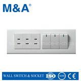 3 G 1 Way Switch & 2 Pin Parallel American Socket