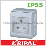 13A 250V Single British Outdoor Wall Socket