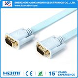 Colorful 1.5pin Flat VGA Cable with Weaving Nets