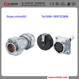 Cnlinko Yz20 Waterproof Metal Signal Connector/12pin Connector for Industry