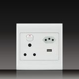 Euro+USB 16A Socket (S120B13-2)