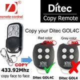 Duplicator for Ditec Gol4c Red Light Universal Remote Control 433MHz