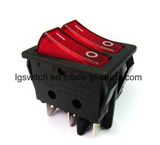 Power Colorful 4pin Micro Double Pole Button Rocker Switch