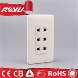 Saudi Arabia Saso 120 Size 3-Gang Socket Outlet
