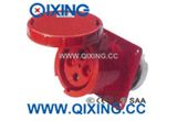 Cee/IEC IP67 16A 4p Red Straight Type panel Mounted Socket