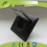 H149 1 Gang Dust Cap Shuko Socket