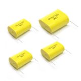 6.8UF 100VDC +/-10% Cl20 Metallized Polyester Film Capacitor Axial Type