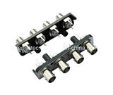 Right Angle BNC Female Multi Ports Electrical Connector for PCB Circuit Board